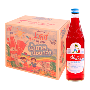 เฮลซ์บลูบอย น้ำหวานเข้มข้นกลิ่นสละ (น้ำตาลน้อยกว่า) 600 มล. x 12 ขวด_thumbnail_1