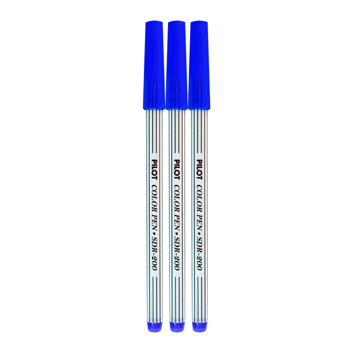 ไพลอต ปากกาสีน้ำ รุ่น SDR-200 (SC3)-L สีน้ำเงิน แพ็ค 3
