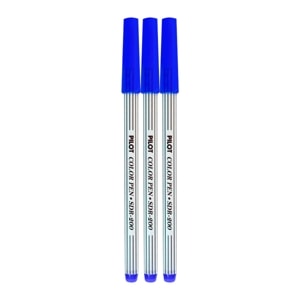 ไพลอต ปากกาสีน้ำ รุ่น SDR-200 (SC3)-L สีน้ำเงิน แพ็ค 3_thumbnail