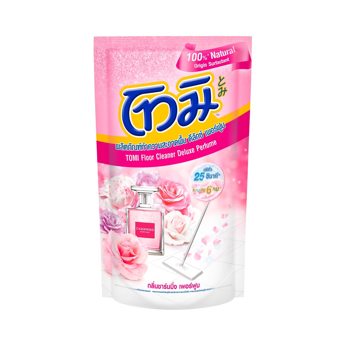 โทมิ น้ำยาถูพื้น ดีลักซ์ เพอร์ฟูม กลิ่นชาร์มมิ่งเพอร์ฟูม 550 มล.