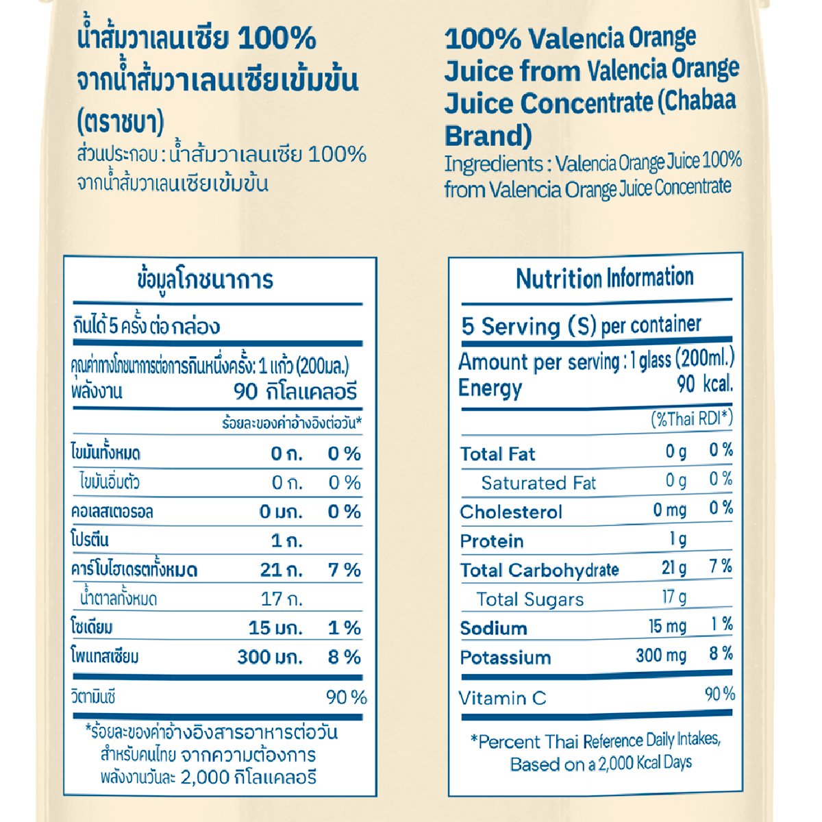 ชบา น้ำส้มวาเลนเซีย 100% 1000 มล._4