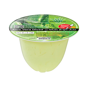 WAAN THAI Diced Aloe Vera in White Grape Juice 210 g.