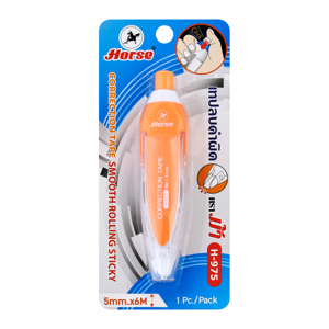 HORSE Correction Tape No.H-975 Size 5 mm. x 6 m. Assorted Colors