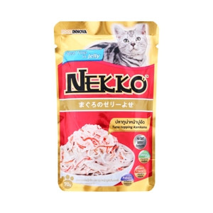 Neko Cat Food Tuna Topping Kanikama in Jelly Size 70 g.