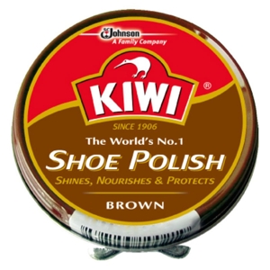 KIWI Shoe Polish Brown Color 100 ml.