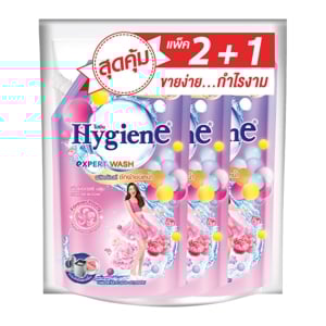 ไฮยีน ผลิตภัณฑ์ซักผ้าชนิดน้ำ ฟอร์เอเวอร์บลูม 600 มล. แพ็ค 2+1_thumbnail