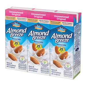 Blue Dimond Almond Breeze Unsweetened 180ml. Pack 3
