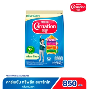 CARNATION 3+ SmartGo Vanilla Flavored Milk Product Powder with Fiber Stage 4 - 850 g.