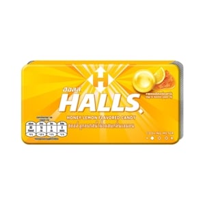 HALLS Honey Lemon Candies 8 Tablets