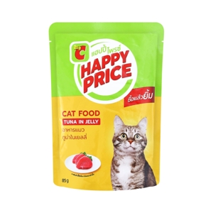 BIG C HAPPY PRICE Cat Food Tuna in Jelly 85 g.