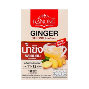 RANONG Instant Ginger Drink Strong Taste Less Sweet 50 g.