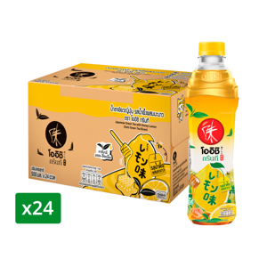 Oishi Green Tea Honey with Lemon 500ml. Pack 24