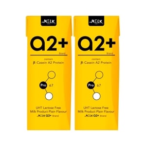 เอ็มมิลค์ เอทู พลัส นมยูเอชที ปราศจากน้ำตาลแลคโตส รสจืด 180 มล. x 2 ชิ้น_thumbnail