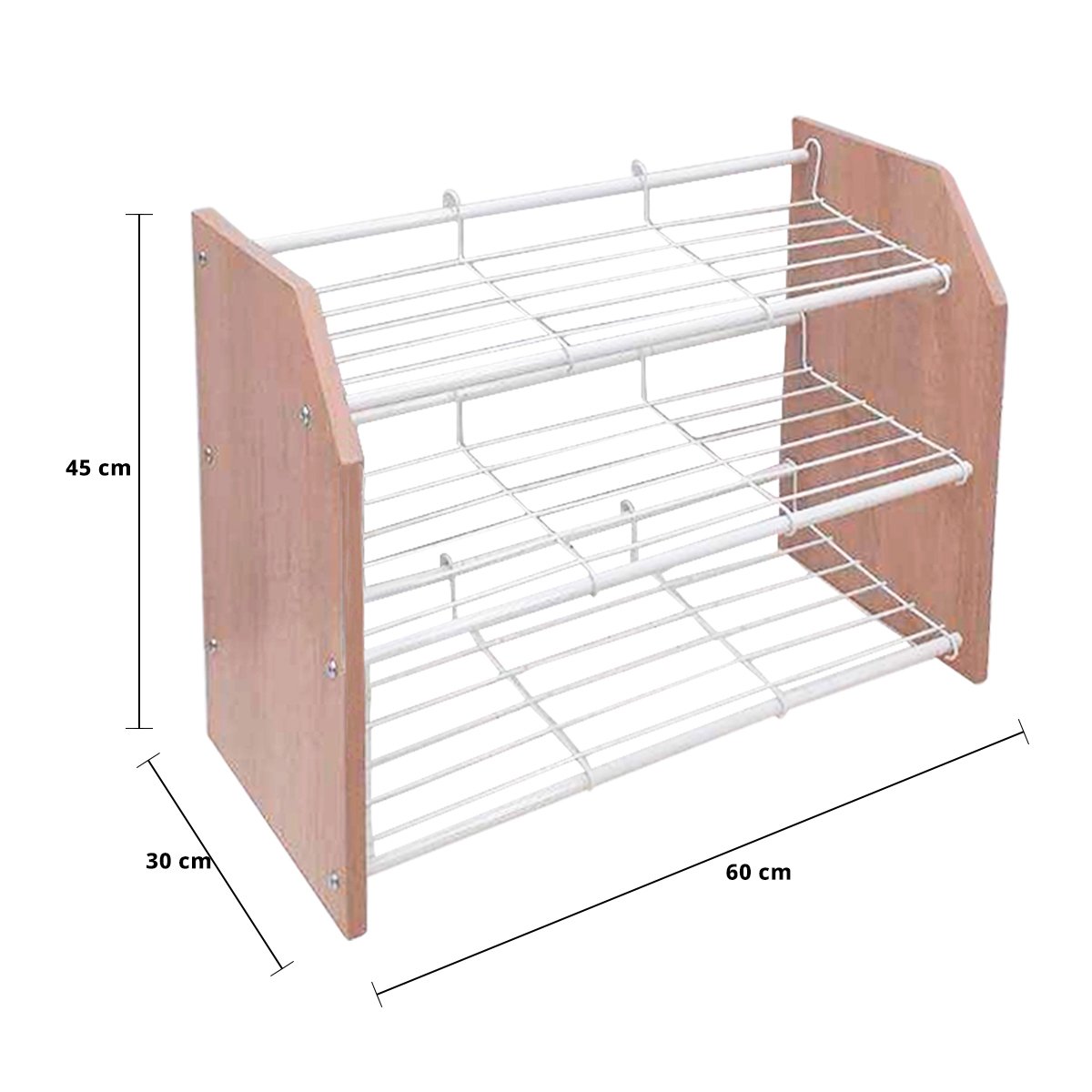 เบสิโค ชั้นวางรองเท้า รุ่น W33 ขนาด 60 x 30 x 45 ซม._3