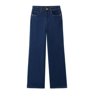 เบสิโค กางเกงยีนส์ทรง Wide Leg สำหรับผู้หญิง รุ่น FVKI24Q3LC001 สียีนส์ฟอกเข้ม_thumbnail