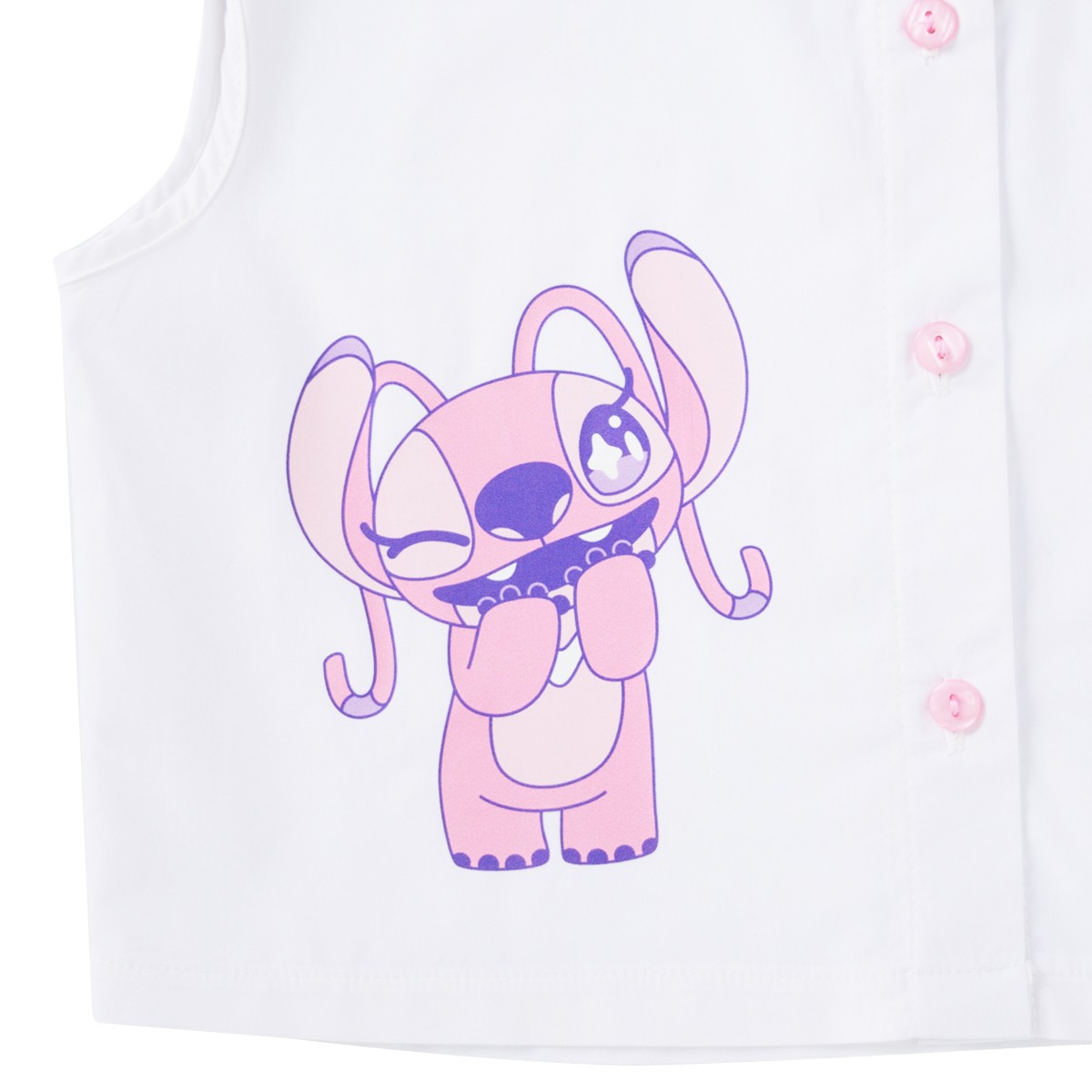 ดิสนีย์ เสื้อเด็กหญิง Stitch รุ่น FMTN2508LG004 สีขาว_4