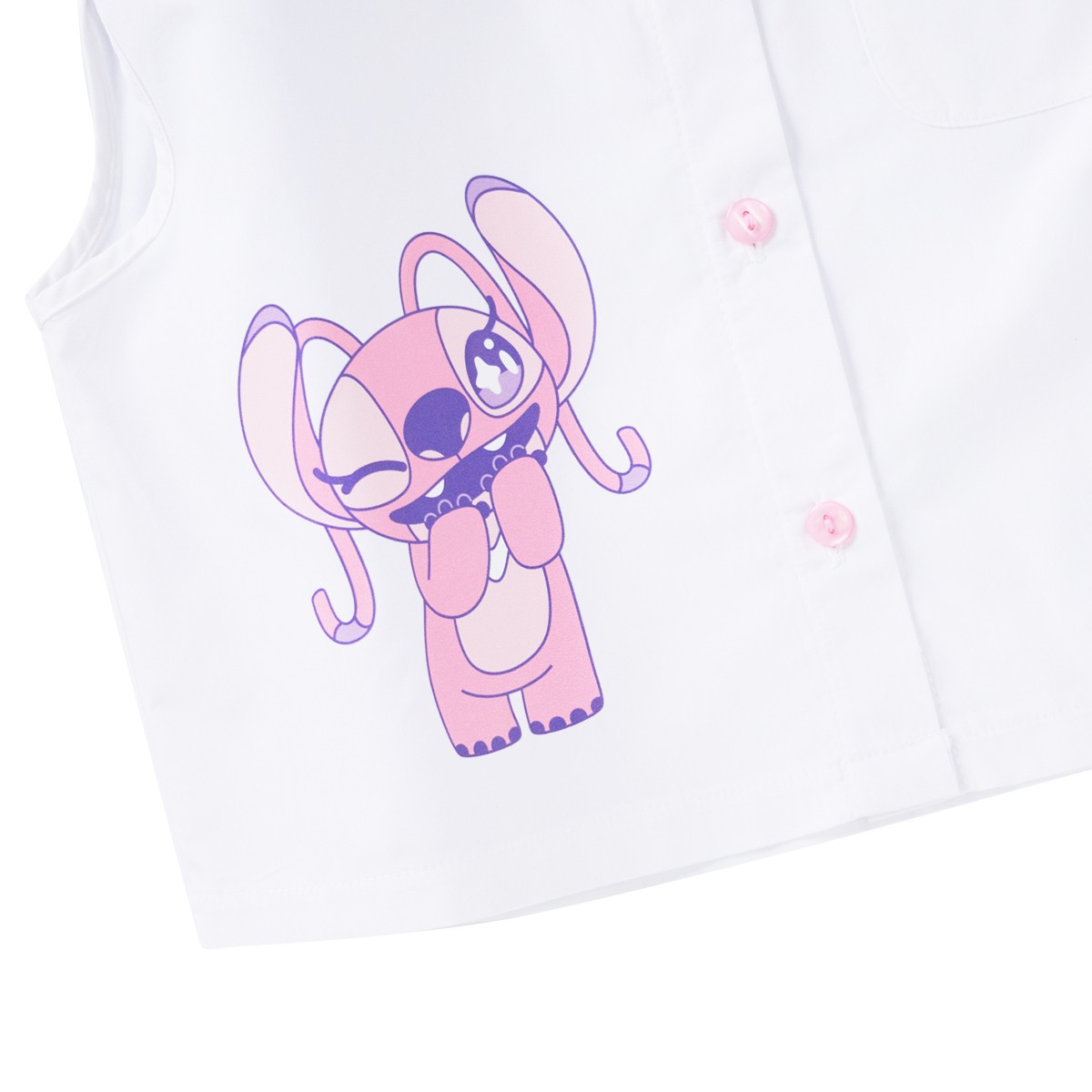 ดิสนีย์ เสื้อเด็กหญิง Stitch รุ่น FMTN2508LG004 สีขาว_5