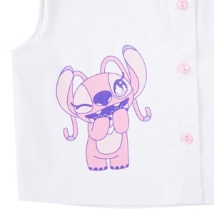 ดิสนีย์ เสื้อเด็กหญิง Stitch รุ่น FMTN2508LG004 สีขาว_thumbnail_4
