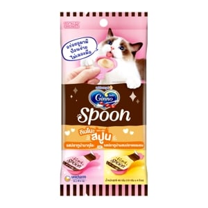 Ginno Cat Treat Spoon Maguro Tuna And Tuna With Salmon 40g.
