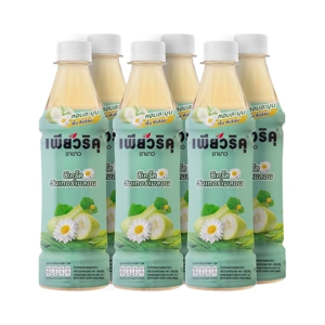 เพียวริคุ น้ำเก๊กฮวยขาวผสมชาขาว กลิ่นวินเทอร์เมลอน 350 มล. x 6 ขวด (สินค้าคละแบบ ไม่สามารถเลือกได้)_thumbnail_1