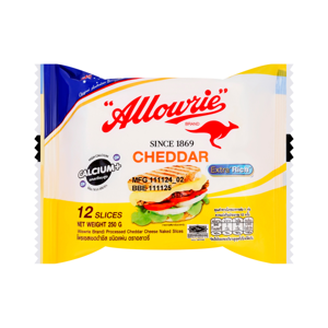 Allowrie Cheddar Roast Cheese 12Sliced 250g.