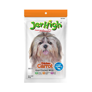 JERHIGH Stick Dog Snack Carrot Flavor 60 g.