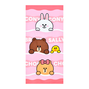 LINE FRIENDS Towel Pink 2754