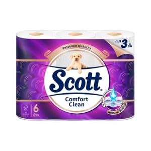 Scott Comfort Clean Toilet Tissue 3ply Pack 6rolls