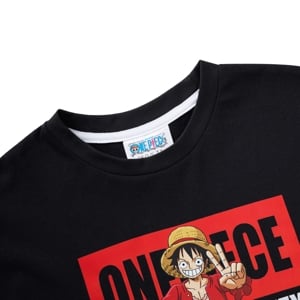 วันพีช เสื้อยืดพิมพ์ลายลูฟี่ สำหรับเด็กผู้ชาย รุ่น FMAR2506LB016 สีดำ_thumbnail_2