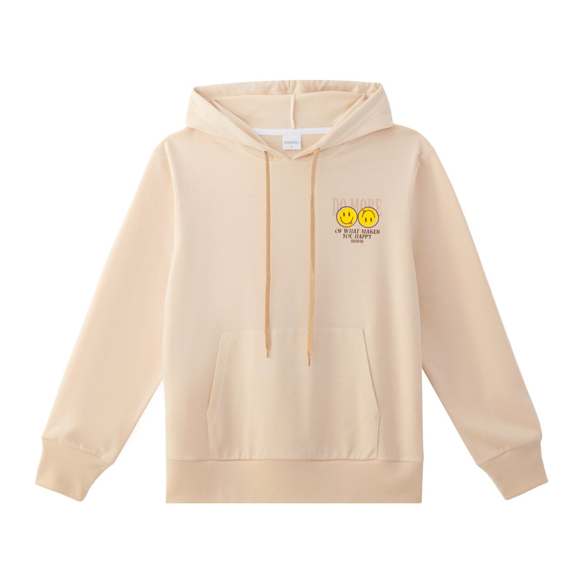 เบสิโค x สไมลีย์ เสื้อฮู้ดแขนยาว สำหรับผู้ชาย รุ่น FSWN25Q4YM17W สีกากี