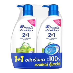 Head & Shoulders 2in1 Apple Fresh Shampoo 610ml.Pack2