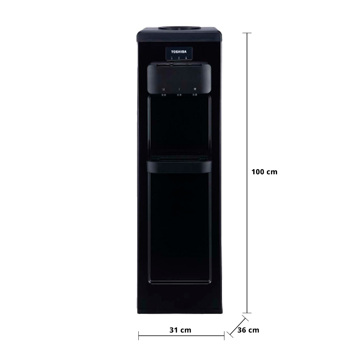 โตชิบา ตู้กดน้ำ ถังบน รุ่น RWF-W1917TK(K) สีดำ_2