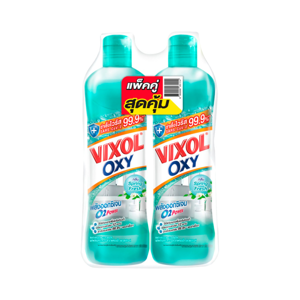 Vixol Oxy Bathroom Cleaner Green Mint 700ml. Twin Pack