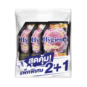ไฮยีน เอ็กซ์เพิร์ท แคร์ ไลฟ์เซ้นท์ น้ำยาปรับผ้านุ่ม สูตรเข้มข้น กลิ่นพีโอนีบลูม 480 มล. แพ็ค 2+1