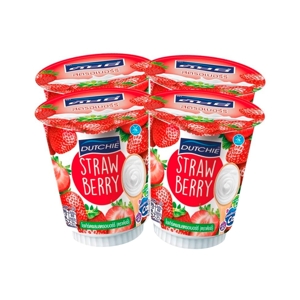 DUTCHIE Yoghurt With Strawberry 135 g. Pack 4
