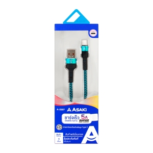 ASAKI Super Fast Charge Cable for Type C-USB SYNC & Charge Model. A-2307 Assorted Color