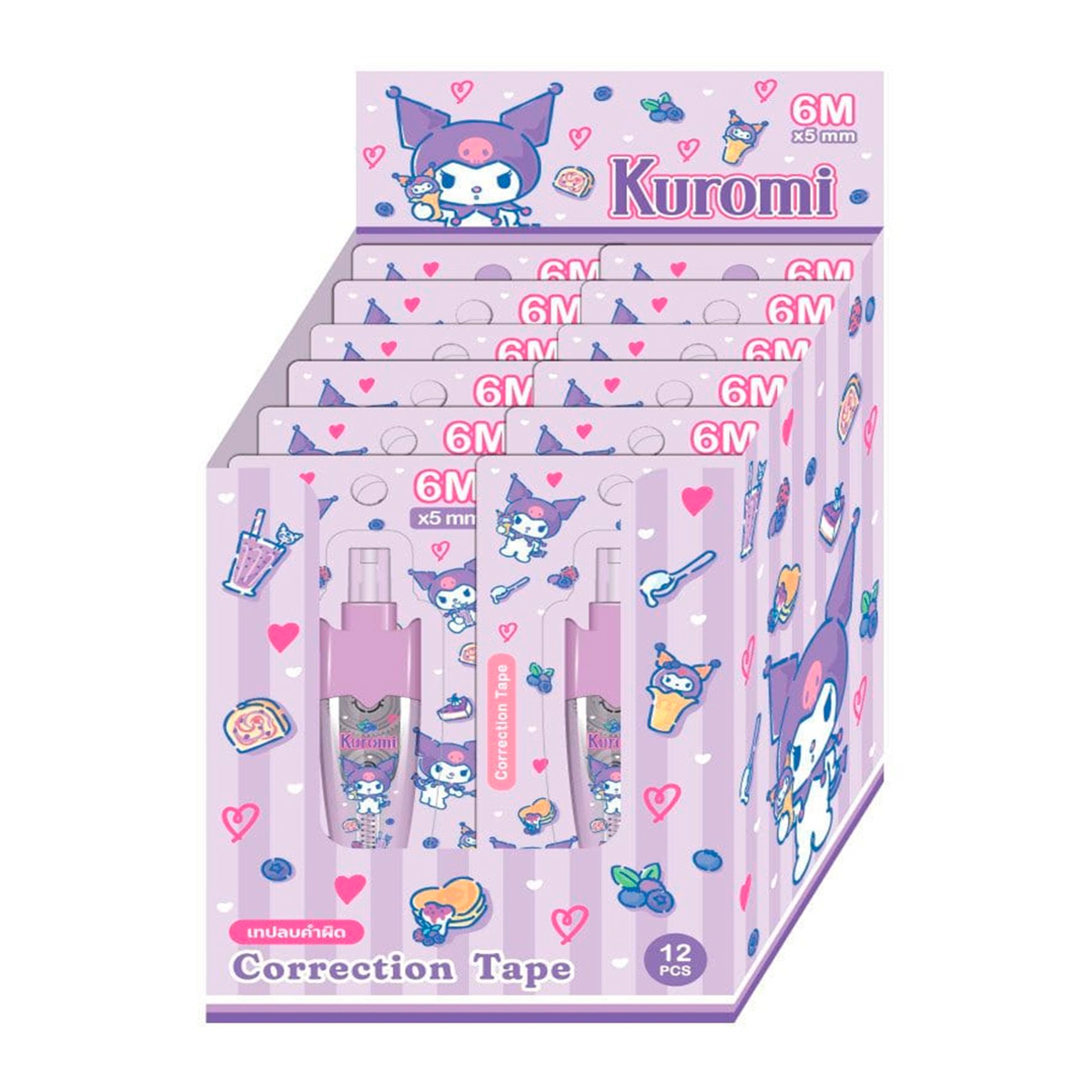 แบร์รอน กิ๊ฟ x คุโรมิ เทปลบคำผิด 6 ม. รุ่น KU8129_1