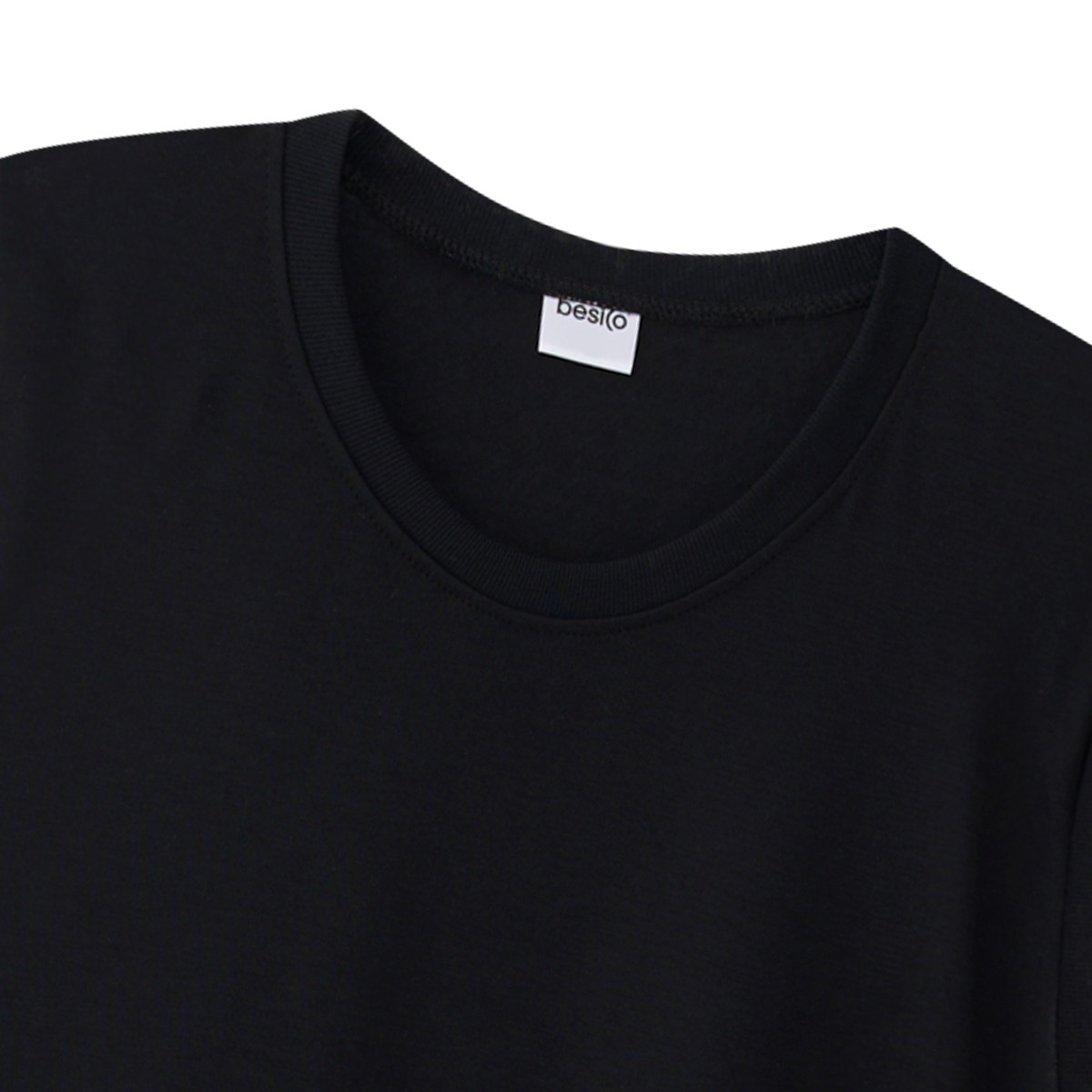 เบสิโค เสื้อแขนกุดผู้ชาย สีดำ_2