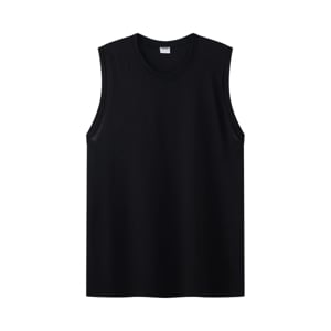 เบสิโค เสื้อแขนกุดผู้ชาย สีดำ_thumbnail