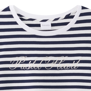 เบสิโค เสื้อลายริ้วผู้หญิง สีกรมท่า_thumbnail_2