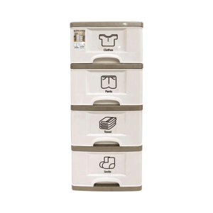 KEYWAY 4-Drawer Cabinet 4F K-234 Beige