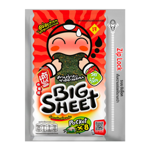 Taokaenoi Big Sheet Seaweed Spicy 28g.