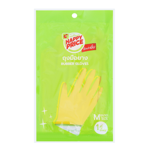 บิ๊กซี แฮปปี้ ไพรซ์ ถุงมือยางสีเหลือง ขนาด M_thumbnail