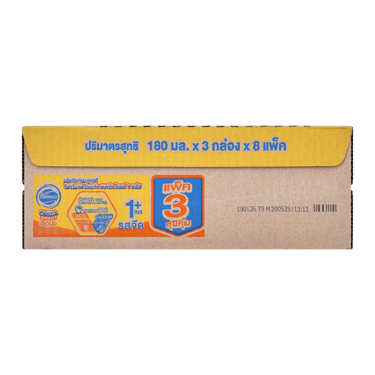 โฟร์โมสต์ โอเมก้า 369 โกลด์ 1 พลัส นมยูเอชที รสจืด 180 มล. แพ็ค 24_6