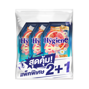 ไฮยีน เอ็กซ์เพิร์ท แคร์ ไลฟ์เซ้นท์ น้ำยาปรับผ้านุ่ม สูตรเข้มข้นพิเศษ กลิ่นซันคิส บลูมมิ่ง 480 มล. แพ็ค 2+1