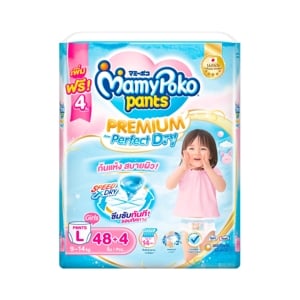 Mamy Poko Diaper Pants Girl Size L 48pcs.