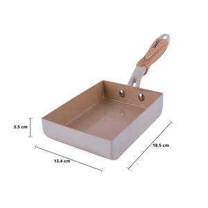 เบสิโค กระทะไข่ม้วนอะลูมิเนียมเคลือบเซรามิก รุ่น T133AK-1813 ขนาดกระทะ 18.5 ซม. สีครีม_thumbnail_3