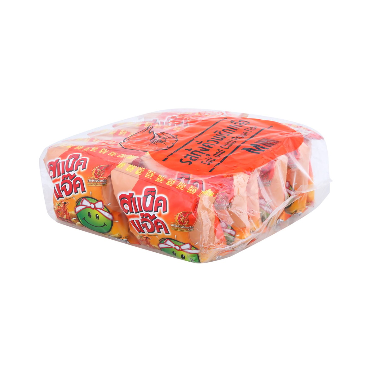 สแน็คแจ๊ค ขนมถั่วลันเตาอบกรอบ รสกุ้งคั่วพริกเกลือ 15 ก. แพ็ค 12_5