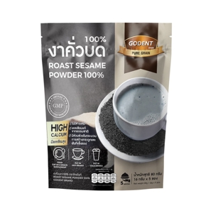 GODENT 100% Roasted Black Sesame Powder 16 g. x 5 sachets