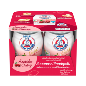 BEAR BRAND Gold Low-Fat Sterilized Milk with Acerola Cherry 140 ml. X 4 units